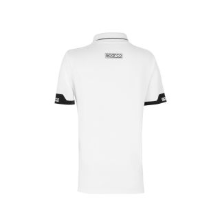 Koszuka polo z zamkiem damska SPARCO LADY - biała