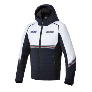 Kurtka zimowa SPARCO MARTINI RACING - granatowo-biała