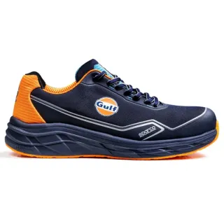 Buty SPARCO IMPULSE MIRAGE GULF ESD S1PS SR FO HRO SC- granatowo-pomarańczowe