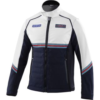 Kurtka Softshell SPARCO MARTINI RACING - granatowo-biała