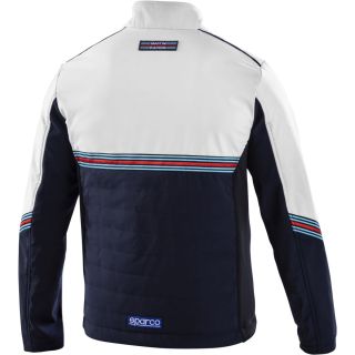 Kurtka Softshell SPARCO MARTINI RACING - granatowo-biała
