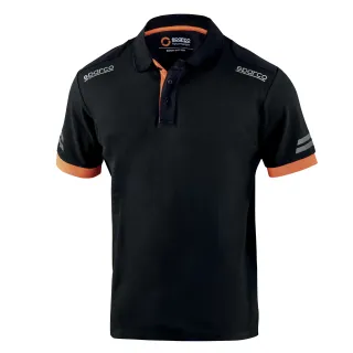 Polo SPARCO TECH - czarno-pomarańczowe