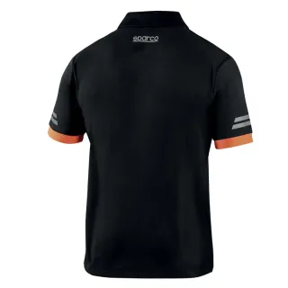 Polo SPARCO TECH - czarno-pomarańczowe