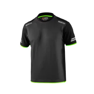 T-shirt SPARCO TECH -szaro-zielony