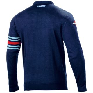 Sweter bawełniany SPARCO MARTINI RACING - granatowy