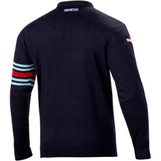 Sweter wełniany SPARCO MARTINI RACING - granatowy