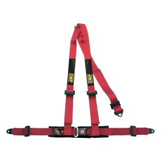 Pasy bezpieczeństwa OMP ROAD 3 – 2", 3-pkt. ECE czerwone