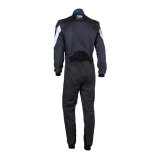 Kombinezon kartingowy OMP KS-3X FIA 8877-2022 czarno-antracytowy