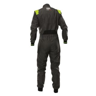 Kombinezon kartingowy OMP KS-4 antracytowo-żółty fluo