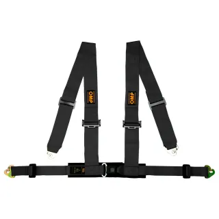 Pasy bezpieczeństwa OMP RACING 4M – 2", 4-pkt. ECE czarne