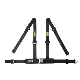 Pasy bezpieczeństwa OMP ROAD 4M – 2", 4-pkt. ECE czarne