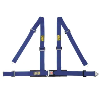 Pasy bezpieczeństwa OMP ROAD 4M – 2", 4-pkt. ECE niebieskie