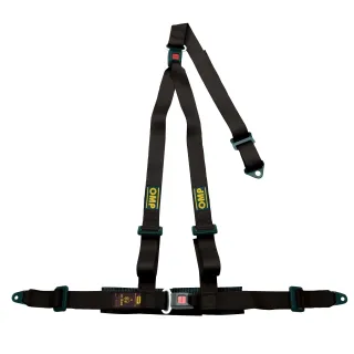Pasy bezpieczeństwa OMP STRADA 3 – 2", 3-pkt. ECE czarne