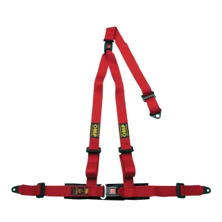 Pasy bezpieczeństwa OMP STRADA 3 – 2", 3-pkt. ECE czerwone