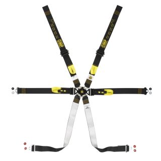 Pasy bezpieczeństwa OMP ONE ENDURANCE PULL DOWN – 2", 6-pkt. FIA 8853-2016 czarne