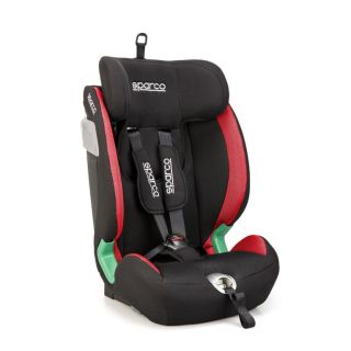Fotelik dziecięcy SPARCO SK5000I ISOFIX czarno-czerwony