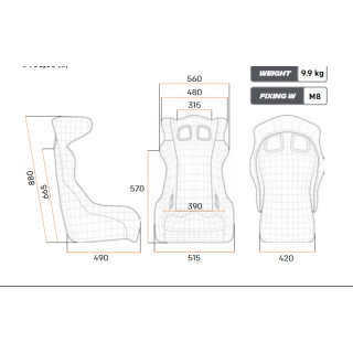 Fotel HTE-R ART personalizowany FIA 8855-1999 czarny