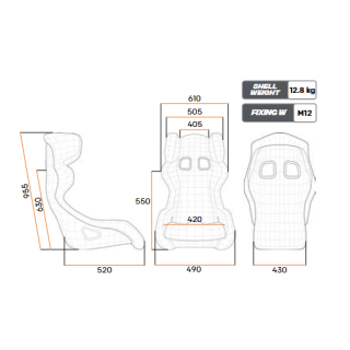 Fotel OMP HGT EVO FIA 8855-2021 czarny