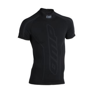 T-shirt kartingowy dziecięcy OMP KS czarny