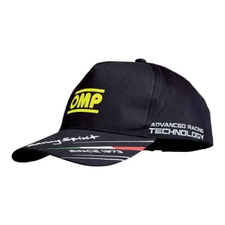 Czapka z daszkiem OMP RACING SPIRIT czarna