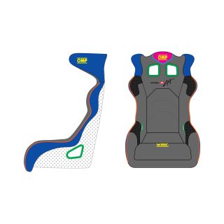 Fotel HTE-R ART personalizowany FIA 8855-1999 czarny