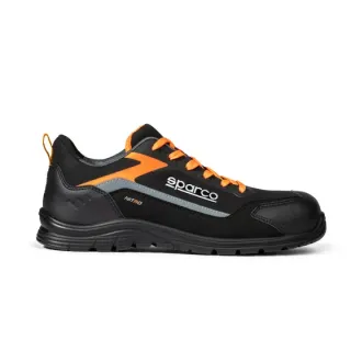 Buty SPARCO NITRO ADVANCED ELFYN ESD S3S SR FO SC czarno-pomarańczowe fluo