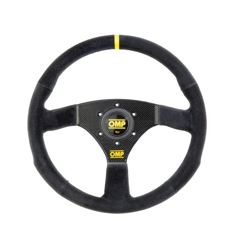 Kierownica zamszowa OMP CARBON S czarna
