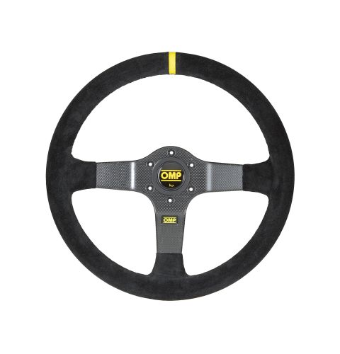 Kierownica zamszowa OMP 350 CARBON D czarna