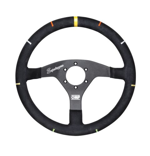 Kierownica zamszowa OMP RECCE czarna