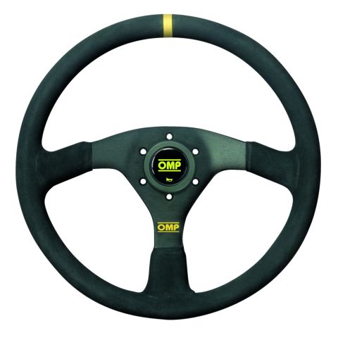 Kierownica zamszowa OMP VELOCITA czarna