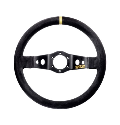 Kierownica zamszowa SPARCO R215 czarna