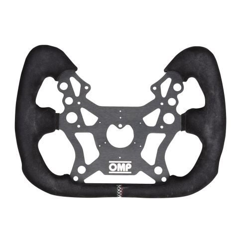 Kierownica zamszowa OMP 310 ALU GT czarna