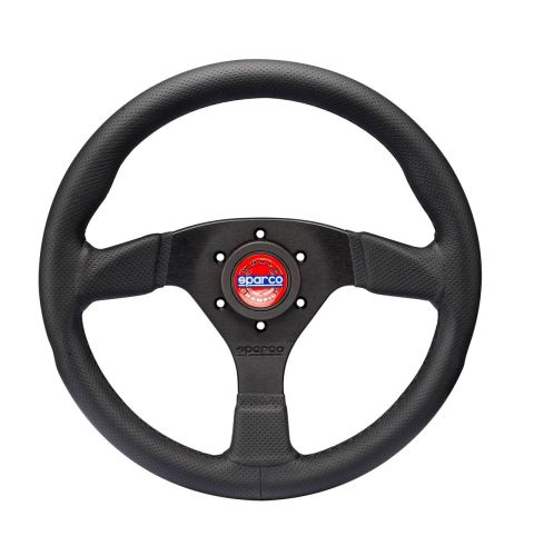 Kierownica skórzana SPARCO R383 CHAMPION czarna