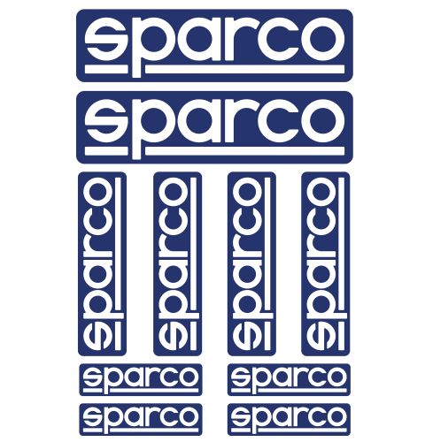 Zestaw 10 naklejek SPARCO