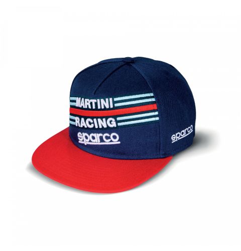 Czapeczka SPARCO FLAT VISOR MARTINI RACING