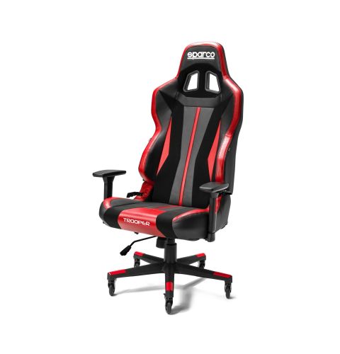 Fotel biurowy SPARCO TROOPER – czarno-czerwony