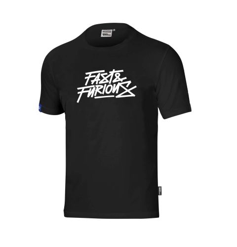 T-shirt SPARCO FAST & FURIOUS - czarno-biały