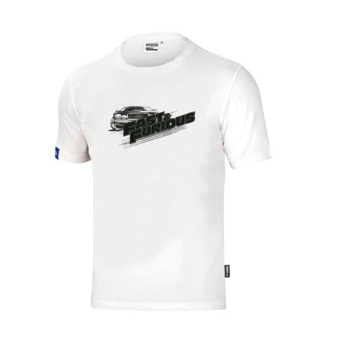 T-shirt SPARCO FAST & FURIOUS - biały