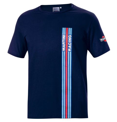 T-shirt SPARCO BIG STRIPES MARTINI RACING - granatowy