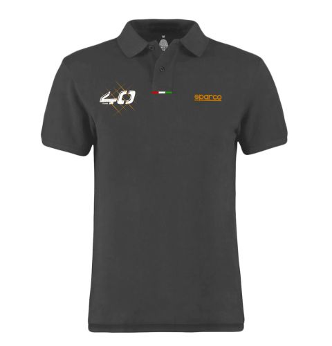 Polo SPARCO 40TH - szare