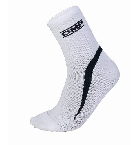 Skarpety kartingowe OMP KS - białe