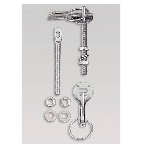 Zapinki kołkowe OMP aluminiowe – srebrne