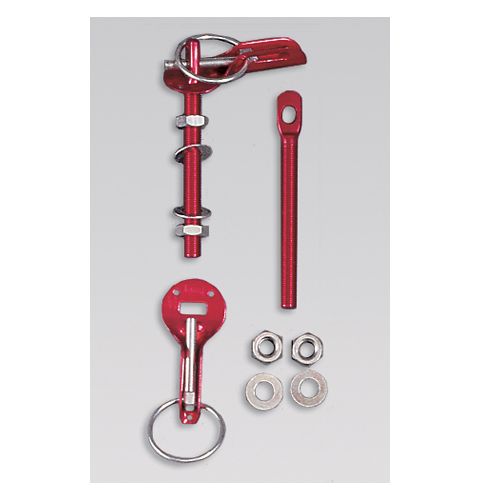 Zapinki kołkowe OMP aluminiowe – czerwone