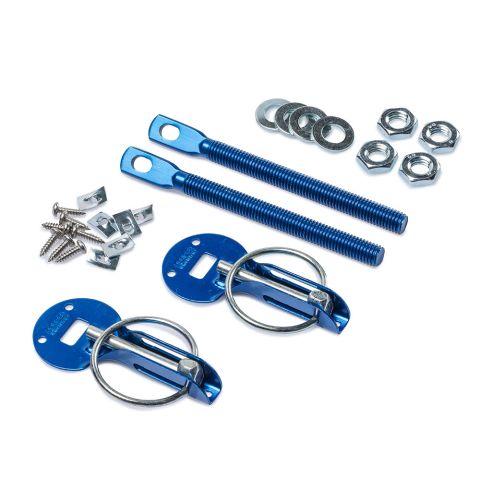 Zapinki kołkowe SPARCO aluminiowe - niebieskie