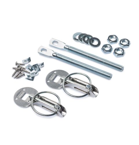 Zapinki kołkowe SPARCO stalowe - srebrne