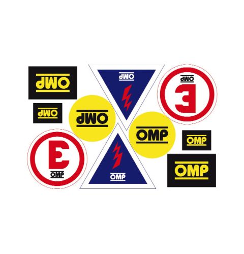 Zestaw naklejek informacyjnych OMP