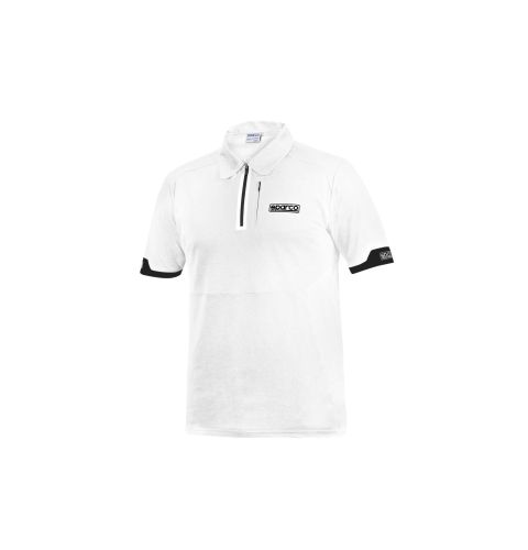 Polo SPARCO ZIP - białe