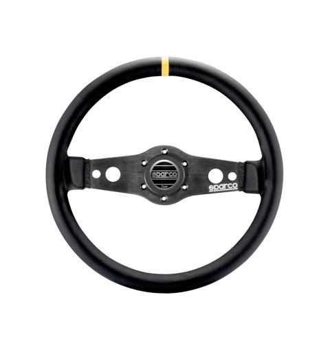Kierownica skórzana SPARCO R215 FLAT czarna