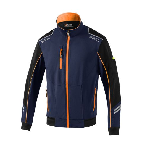 Kurtka SPARCO TECH LIGHT-SHELL - granatowo-pomarańczowa