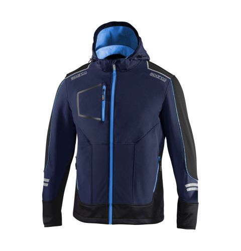 Kurtka SPARCO TECH SOFT-SHELL - granatowo-niebieska